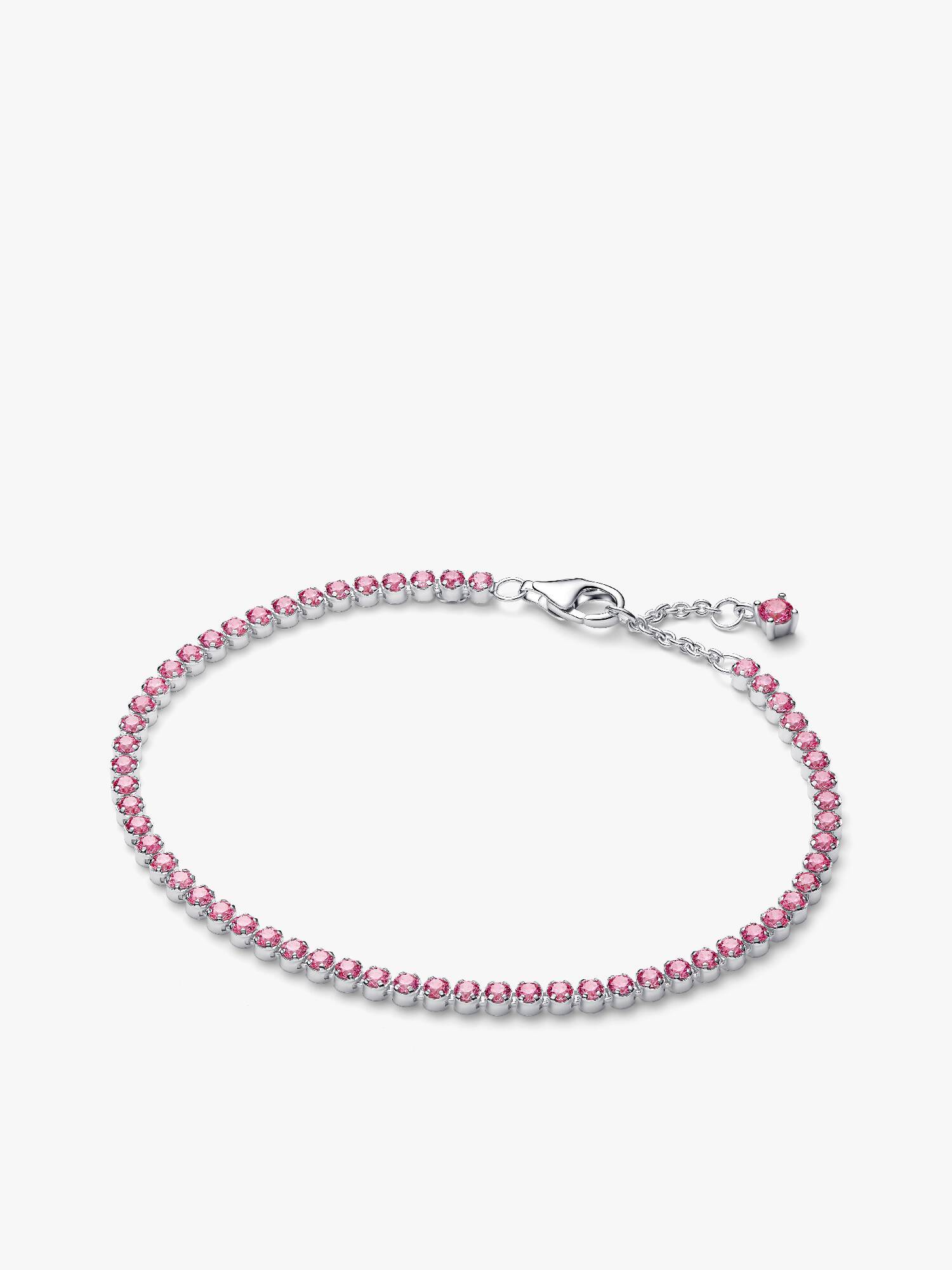 Rosa Lite Tennisarmbånd