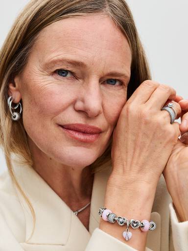 Mum Opaliserende Hjerte Hengende Charm