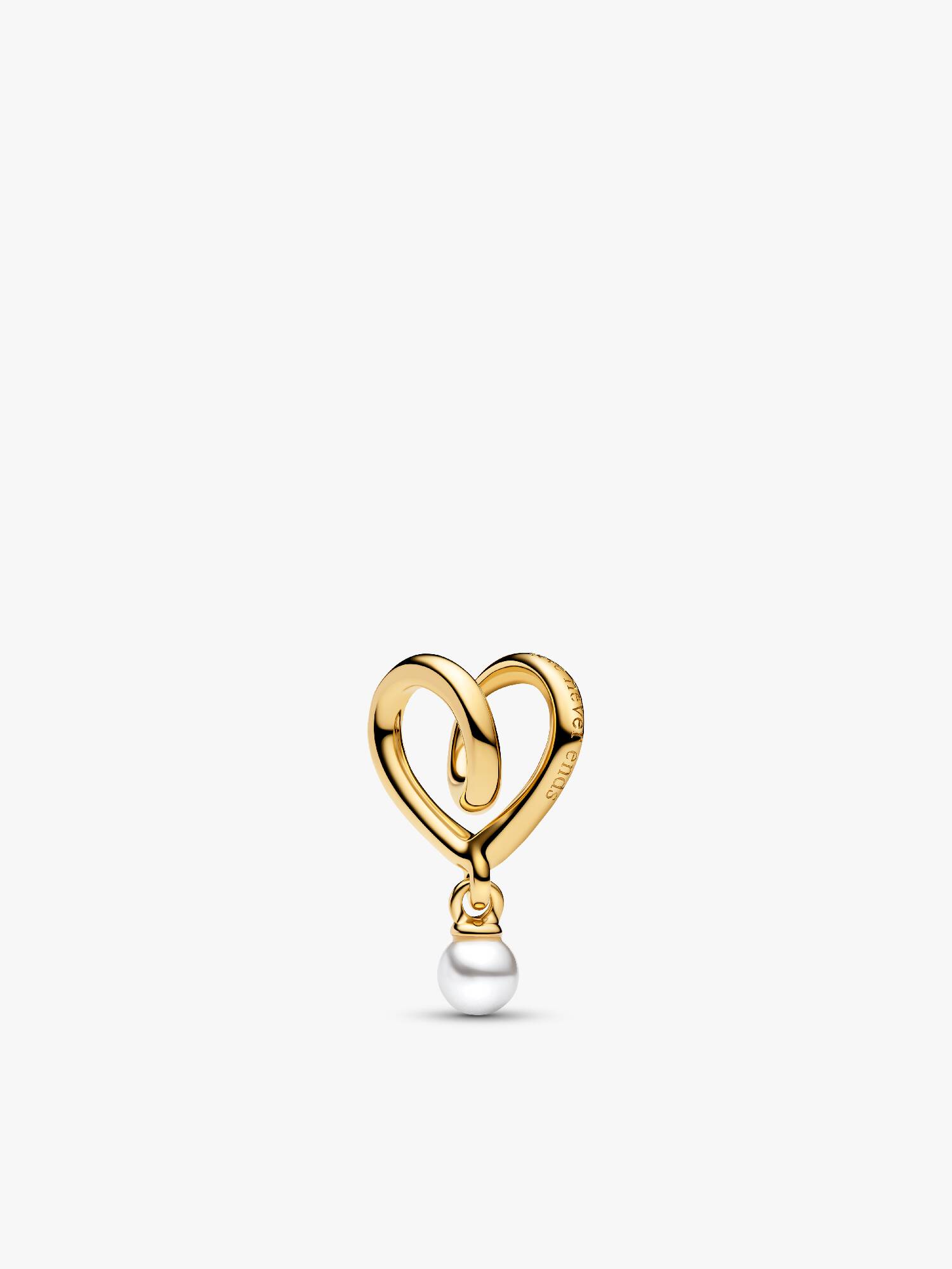 Omfavnet Hjerte Charm