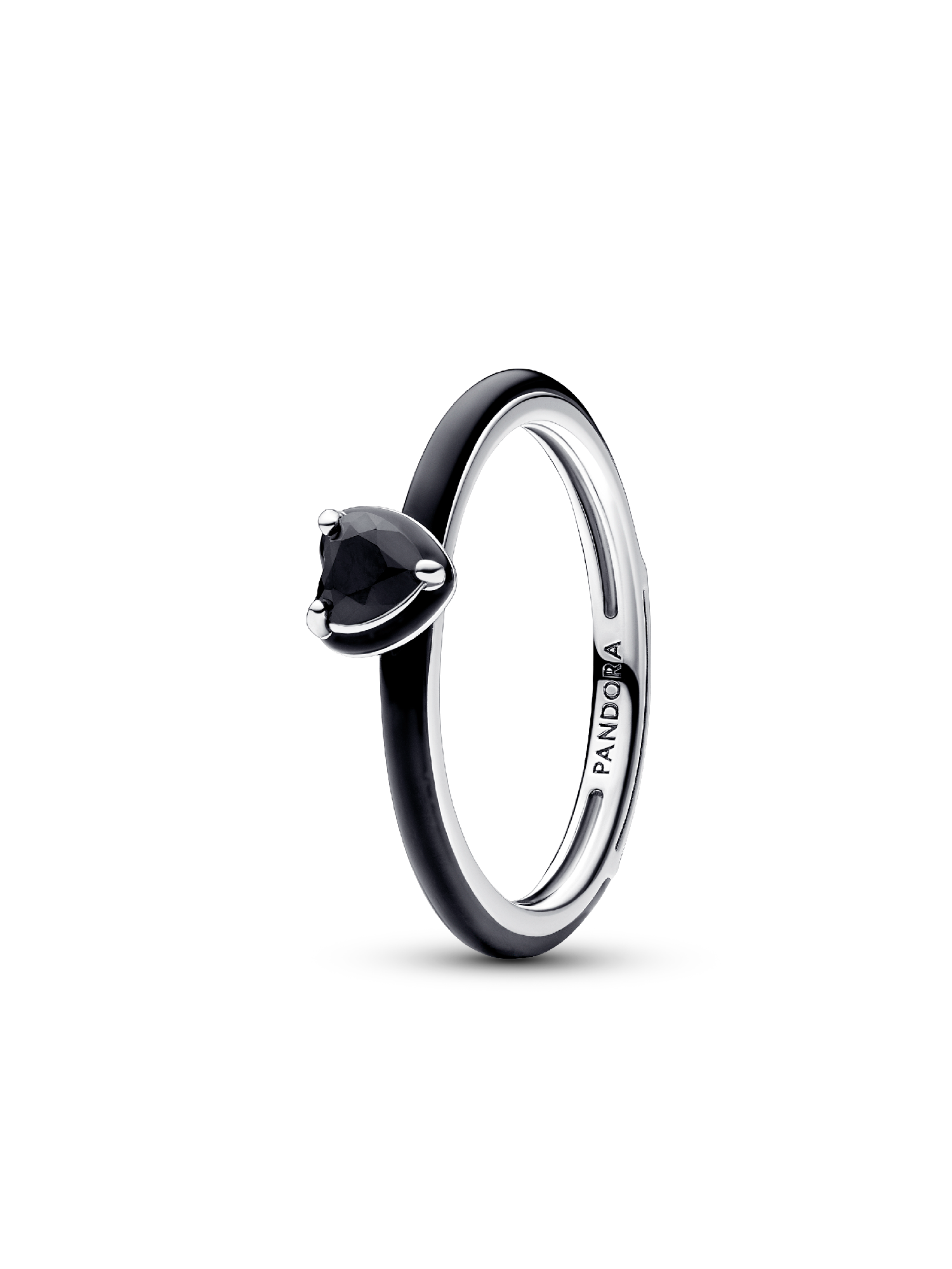 Svart Chakra Hjerte Ring