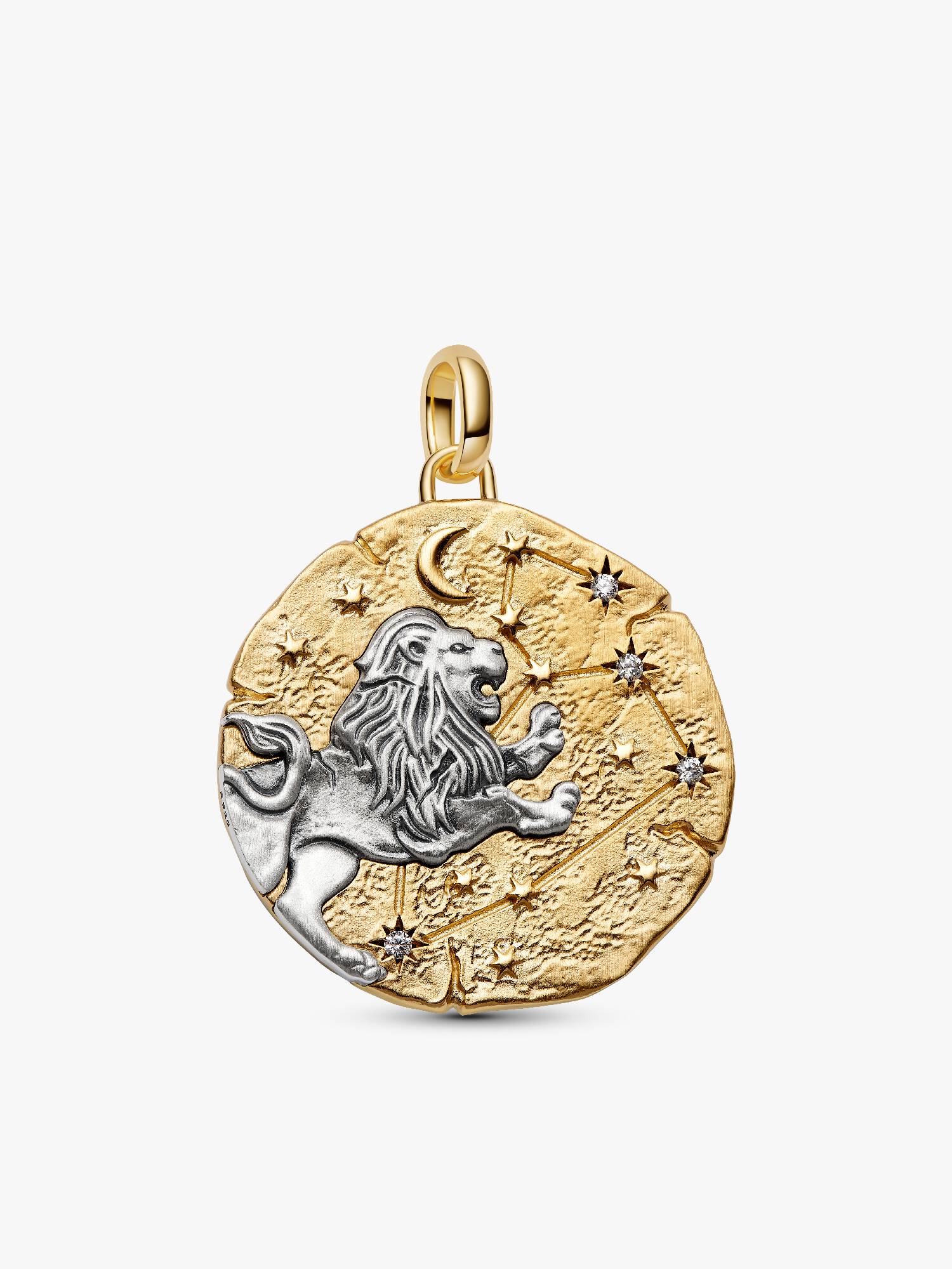 Stjernetegnet Løven Oversized Medaljong Charm