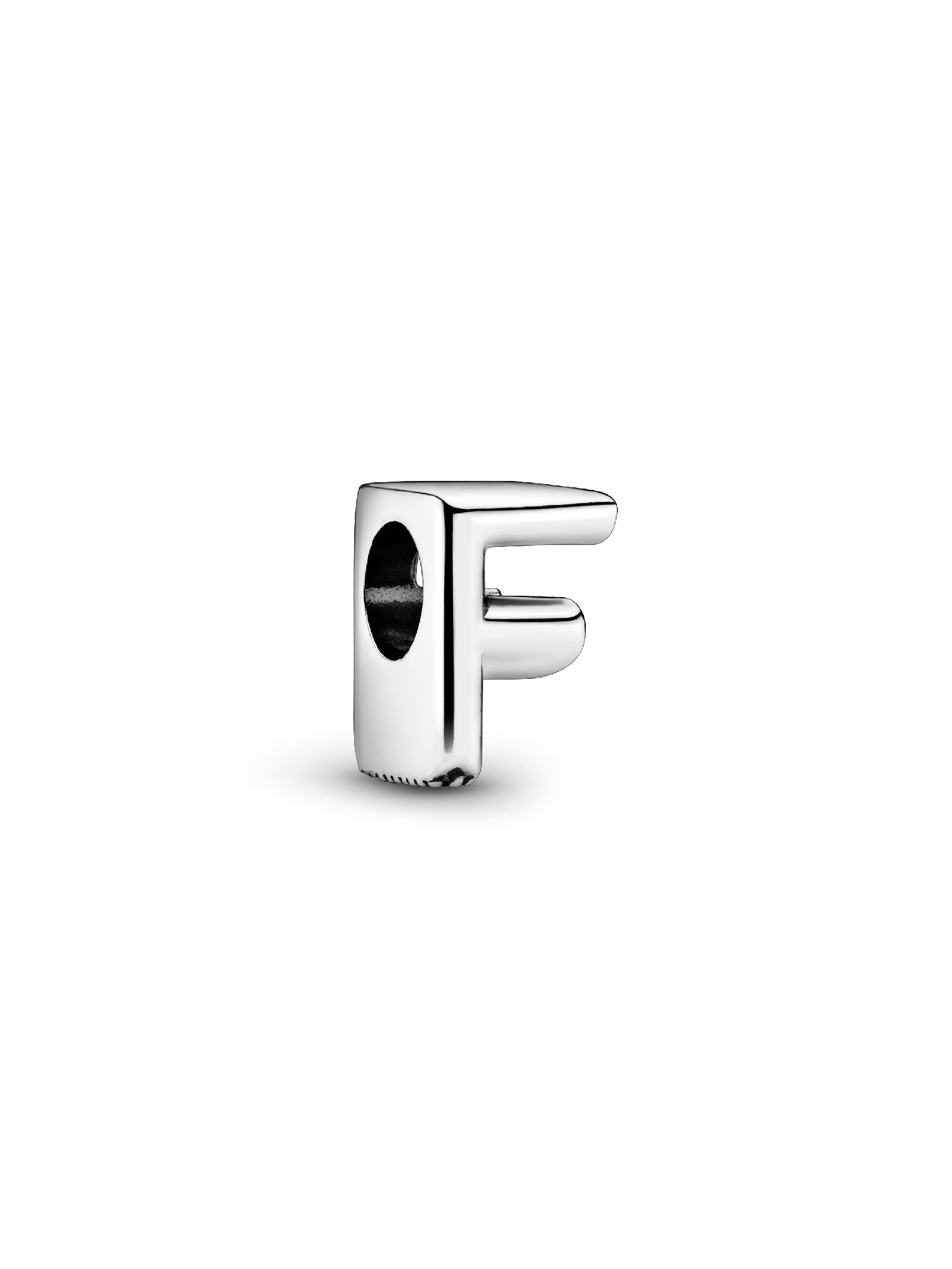 Letter F silver charm