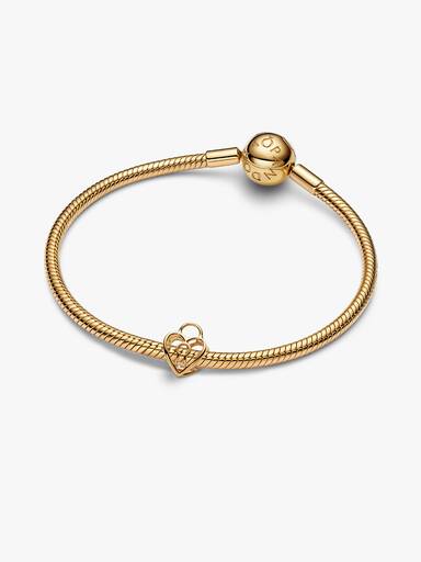 Openwork Hjerte Hengelås Charm