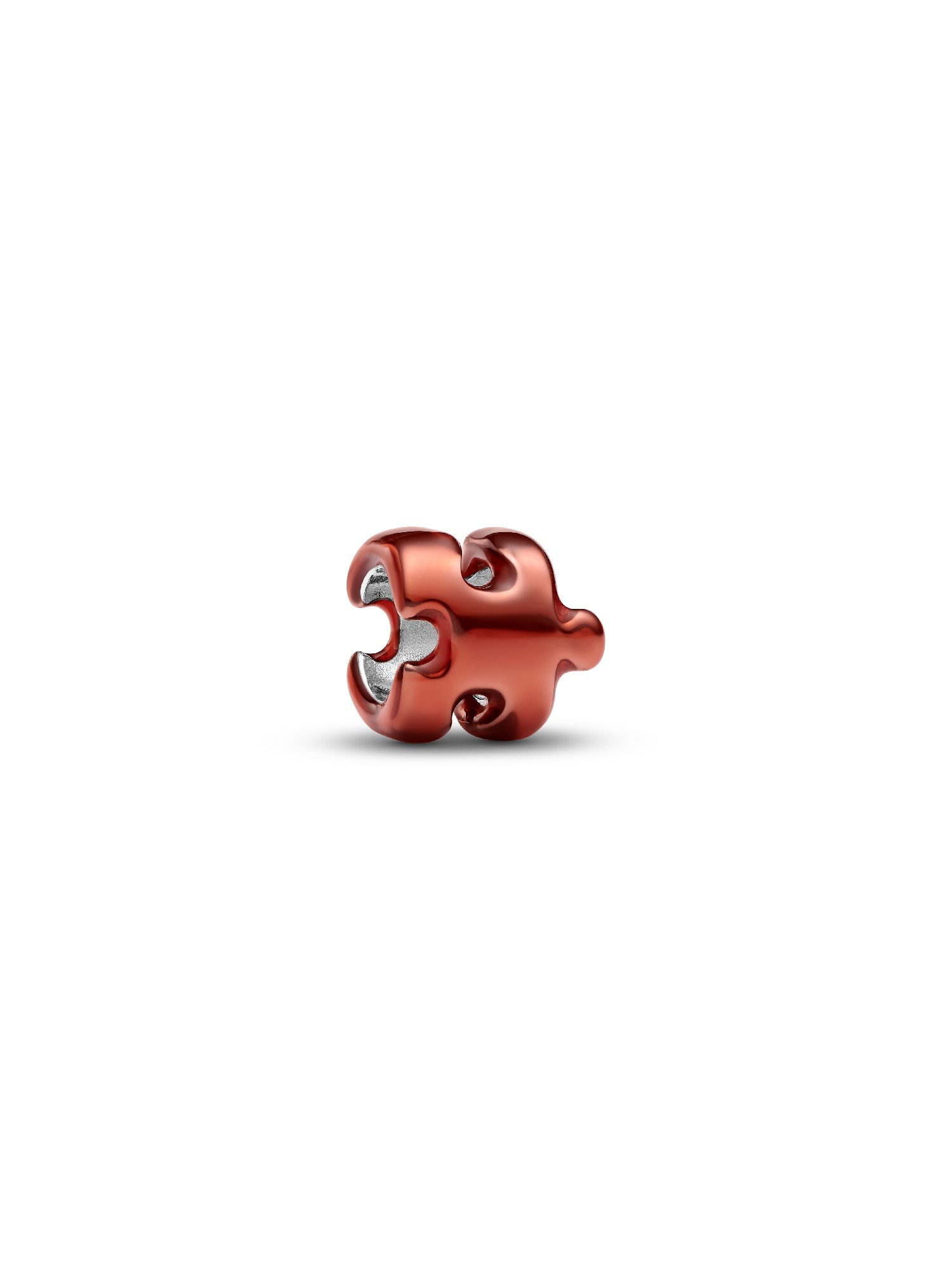 Oransje Puslespillbit Mini Charm