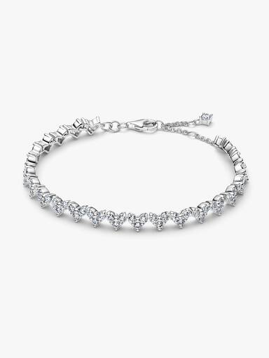 Trippel Stein Hjerte Armbånd