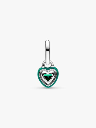 Mini Hengende Charm med Grønt Chakra Hjerte