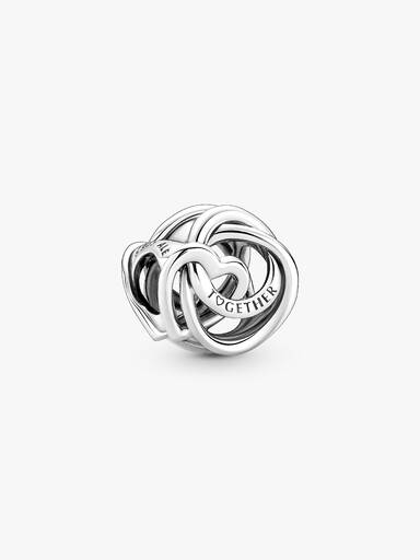 Familie For Alltid Omkranset Hjerte Charm
