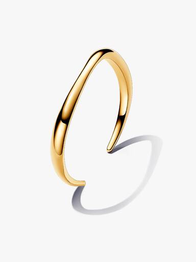 Organisk Formet Åpent Bangle