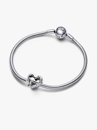 Openwork Familiehjerte og Stjerne Charm