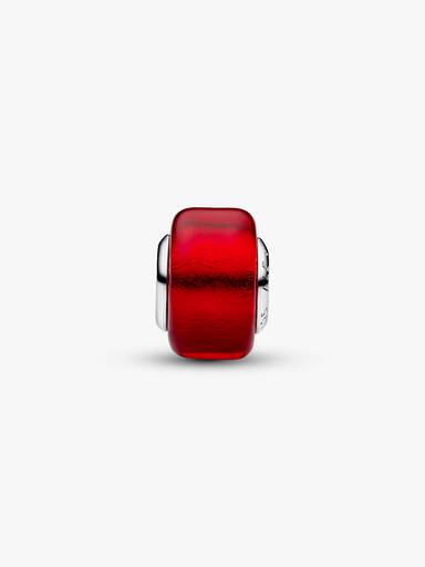 Rødt Muranoglass Charm